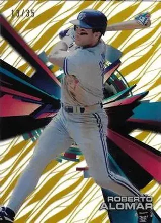 2015 Topps High Tek - Pattern 1A/B Grass/Waves Gold Rainbow #HT-RA - Roberto Alomar - Toronto Blue Jays