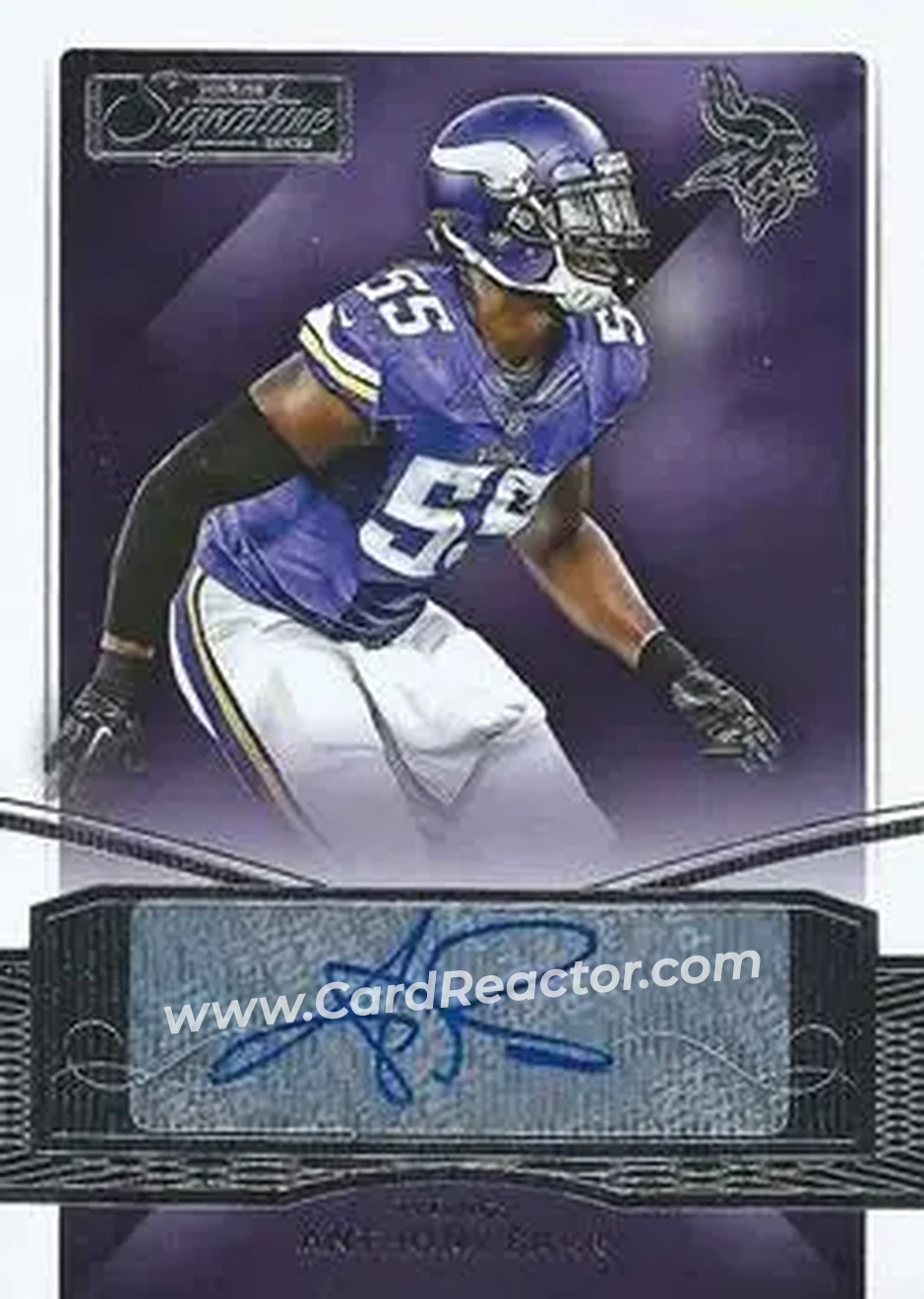 2015 Donruss Signature Series #2 - Anthony Barr - Minnesota Vikings - Front