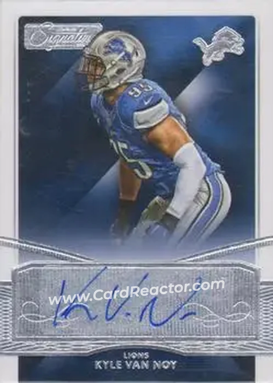 2015 Donruss Signature Series #22 - Kyle Van Noy - Detroit Lions - Front