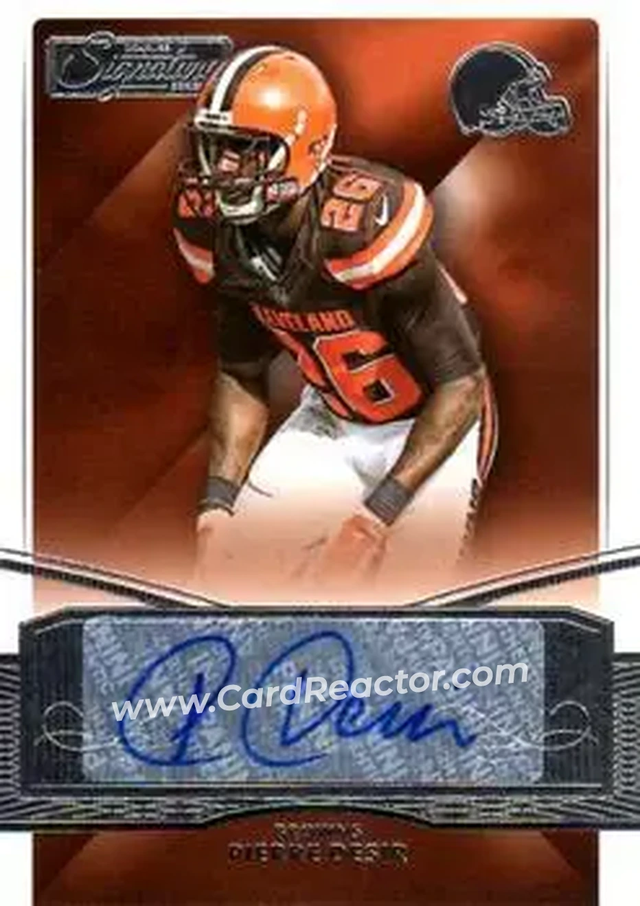 2015 Donruss Signature Series #28 - Pierre Desir - Cleveland Browns - Front