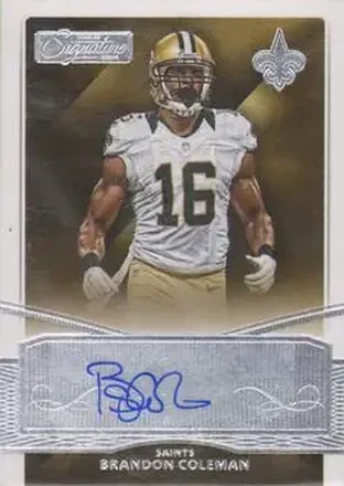 2015 Donruss Signature Series #31 - Brandon Coleman - New Orleans Saints