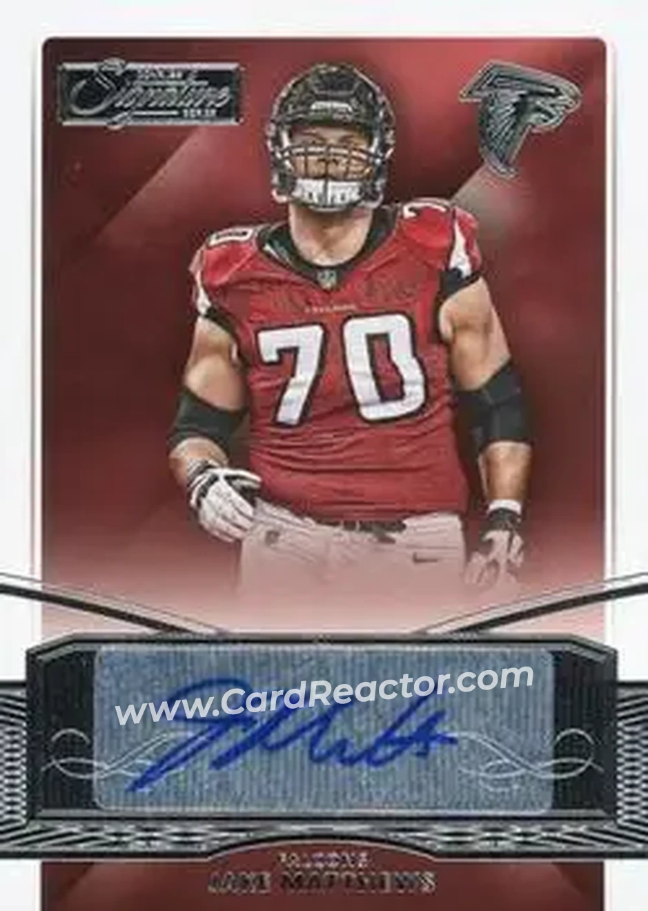 2015 Donruss Signature Series #34 - Jake Matthews - Atlanta Falcons