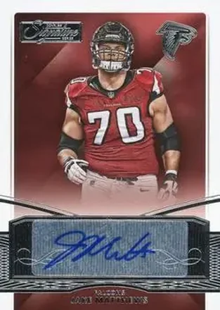 2015 Donruss Signature Series #34 - Jake Matthews - Atlanta Falcons
