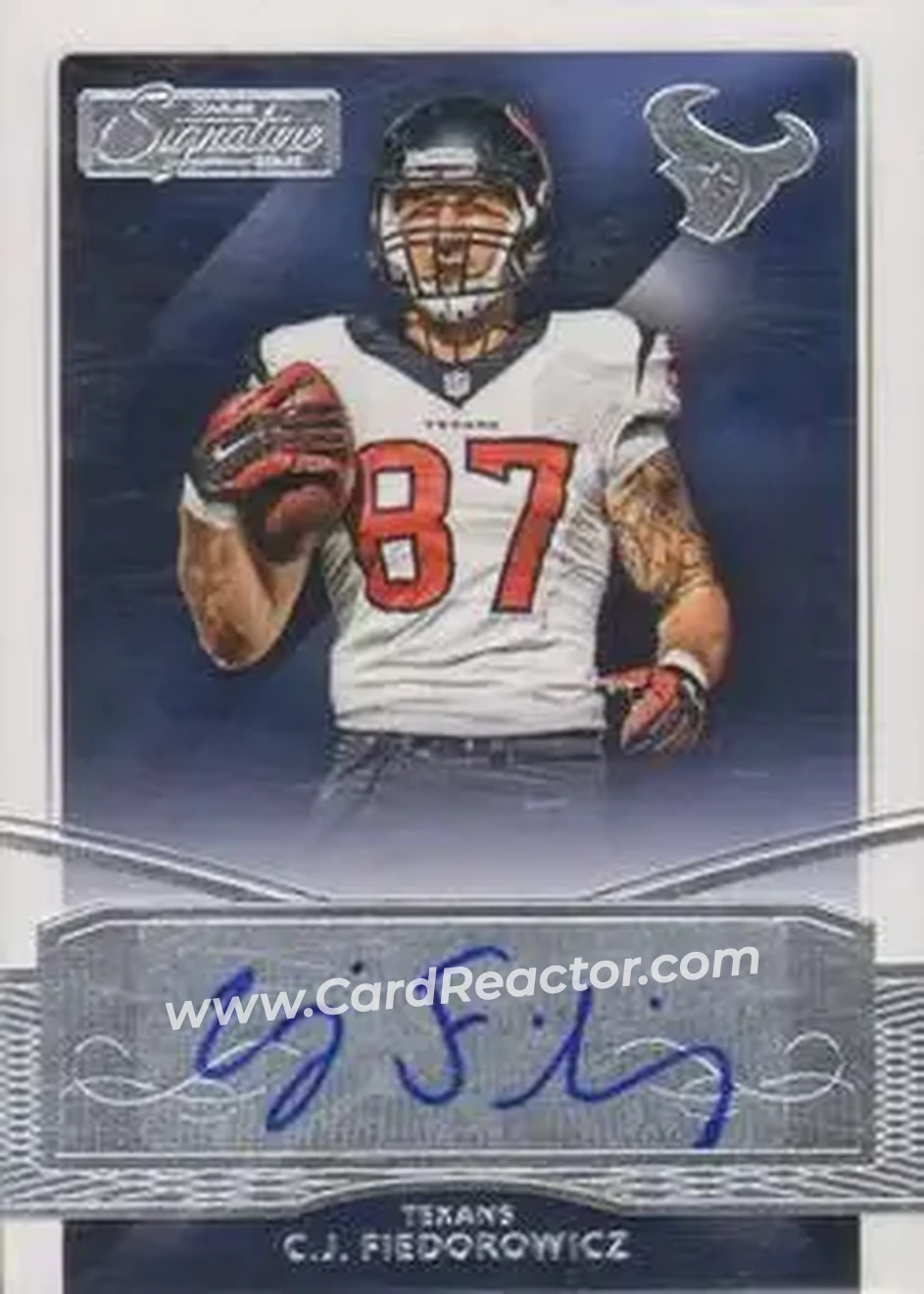2015 Donruss Signature Series #39 - C.J. Fiedorowicz - Houston Texans - Front