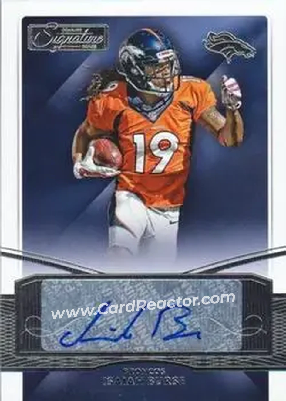 2015 Donruss Signature Series #44 - Isaiah Burse - Denver Broncos - Front