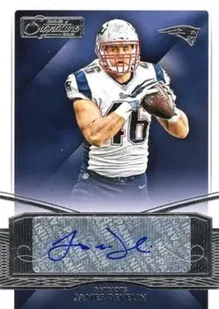 2015 Donruss Signature Series #46 - James Develin - New England Patriots