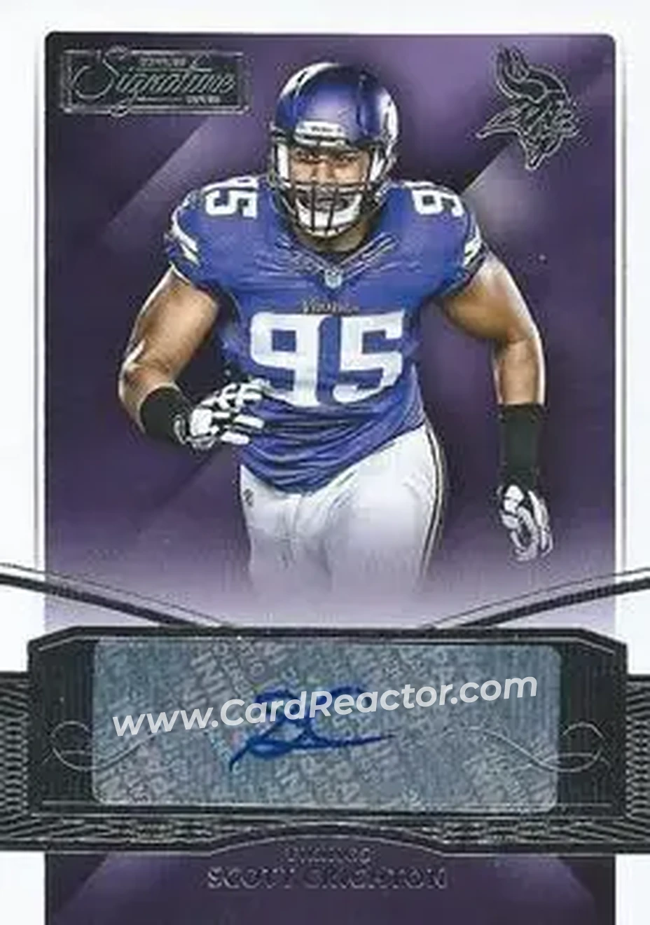 2015 Donruss Signature Series #48 - Scott Crichton - Minnesota Vikings