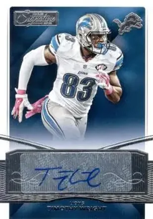 2015 Donruss Signature Series #50 - Timothy Wright - Detroit Lions