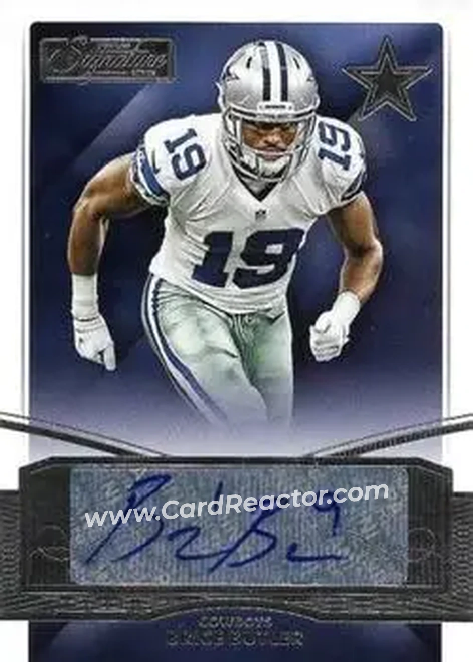 2015 Donruss Signature Series #74 - Brice Butler - Dallas Cowboys - Front