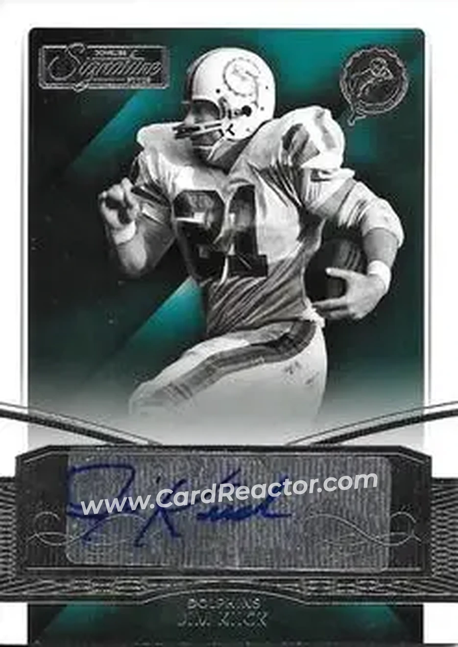 2015 Donruss Signature Series #79 - Jim Kiick - Miami Dolphins - Front