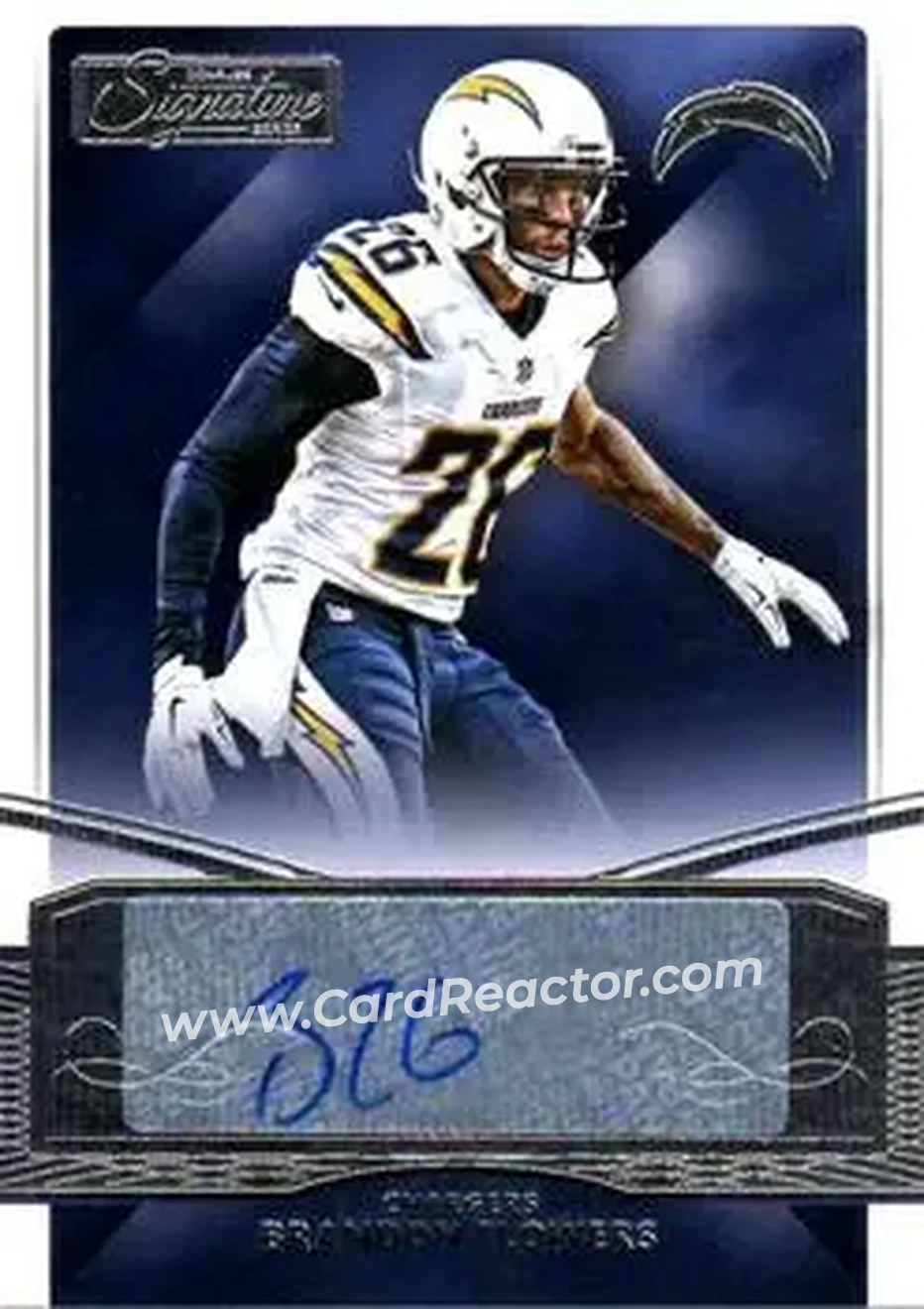 2015 Donruss Signature Series #85 - Brandon Flowers - San Diego Chargers