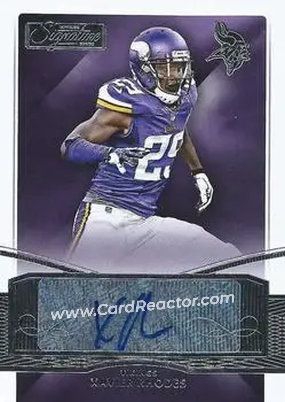 2015 Donruss Signature Series #90 - Xavier Rhodes - Minnesota Vikings - Front