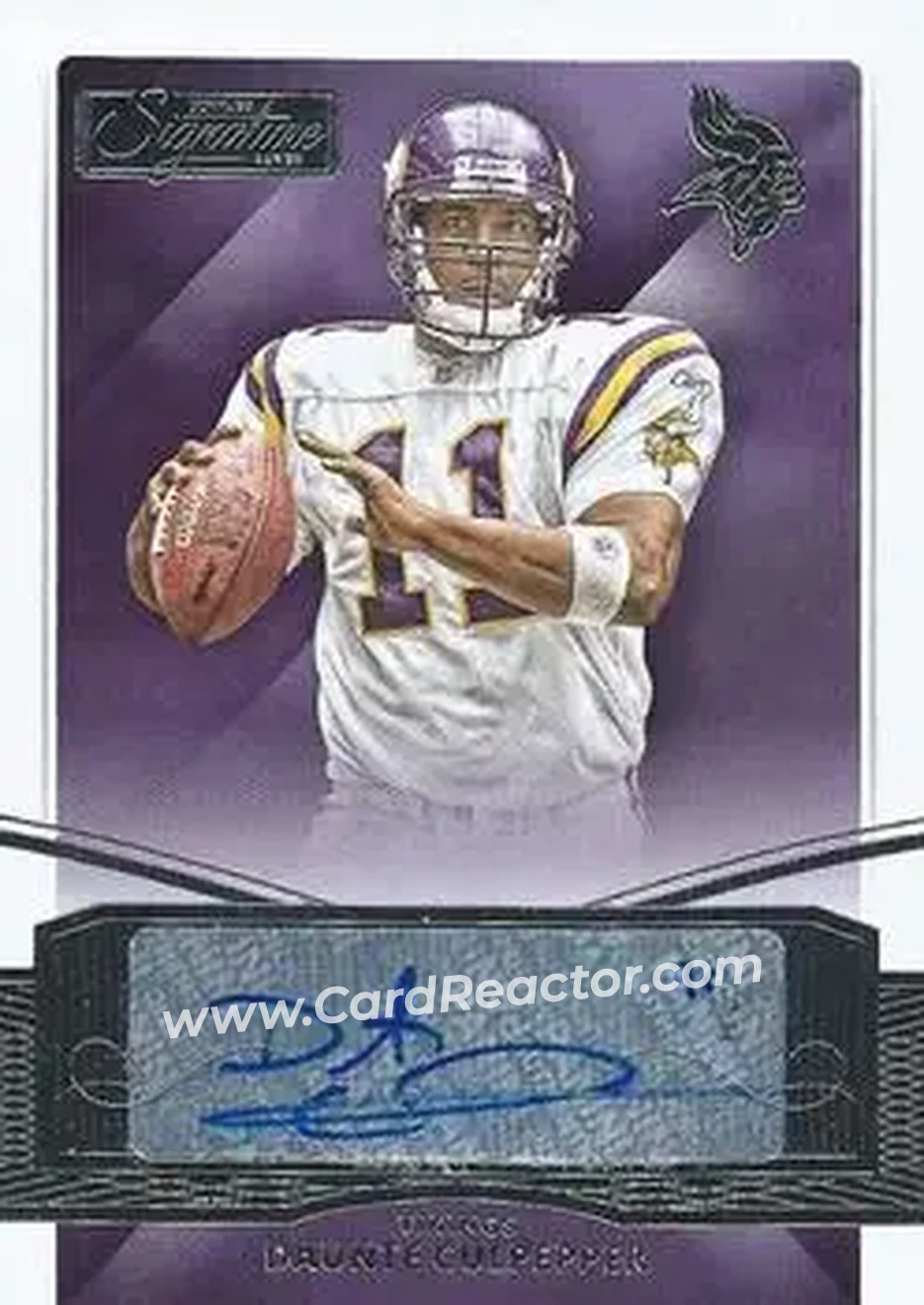2015 Donruss Signature Series #144 - Daunte Culpepper - Minnesota Vikings - Front