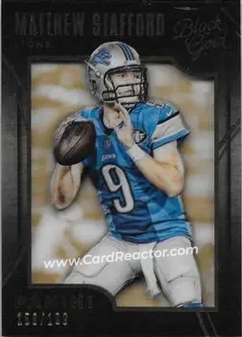 2015 Panini Black Gold #32 - Matthew Stafford - Detroit Lions - Front