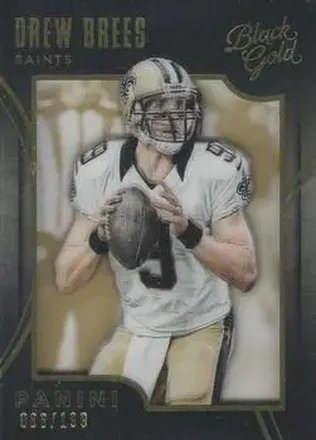2015 Panini Black Gold #35 - Drew Brees - New Orleans Saints