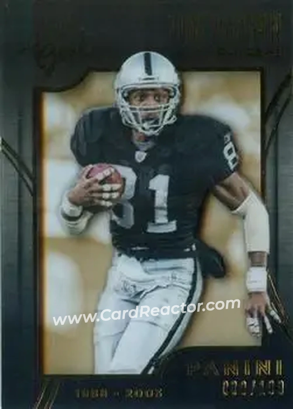 2015 Panini Black Gold #55 - Tim Brown - Oakland Raiders - Front