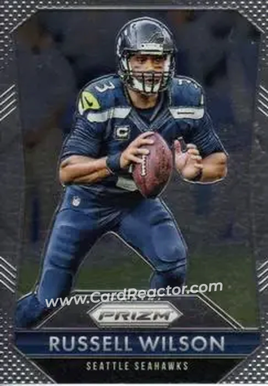 2015 Panini Prizm #3 - Russell Wilson - Seattle Seahawks - Front