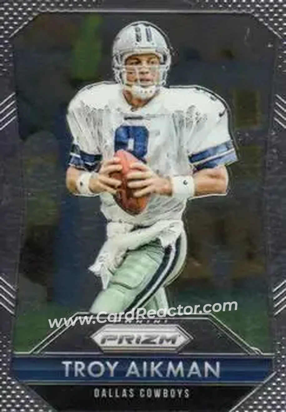 2015 Panini Prizm #8 - Troy Aikman - Dallas Cowboys - Front