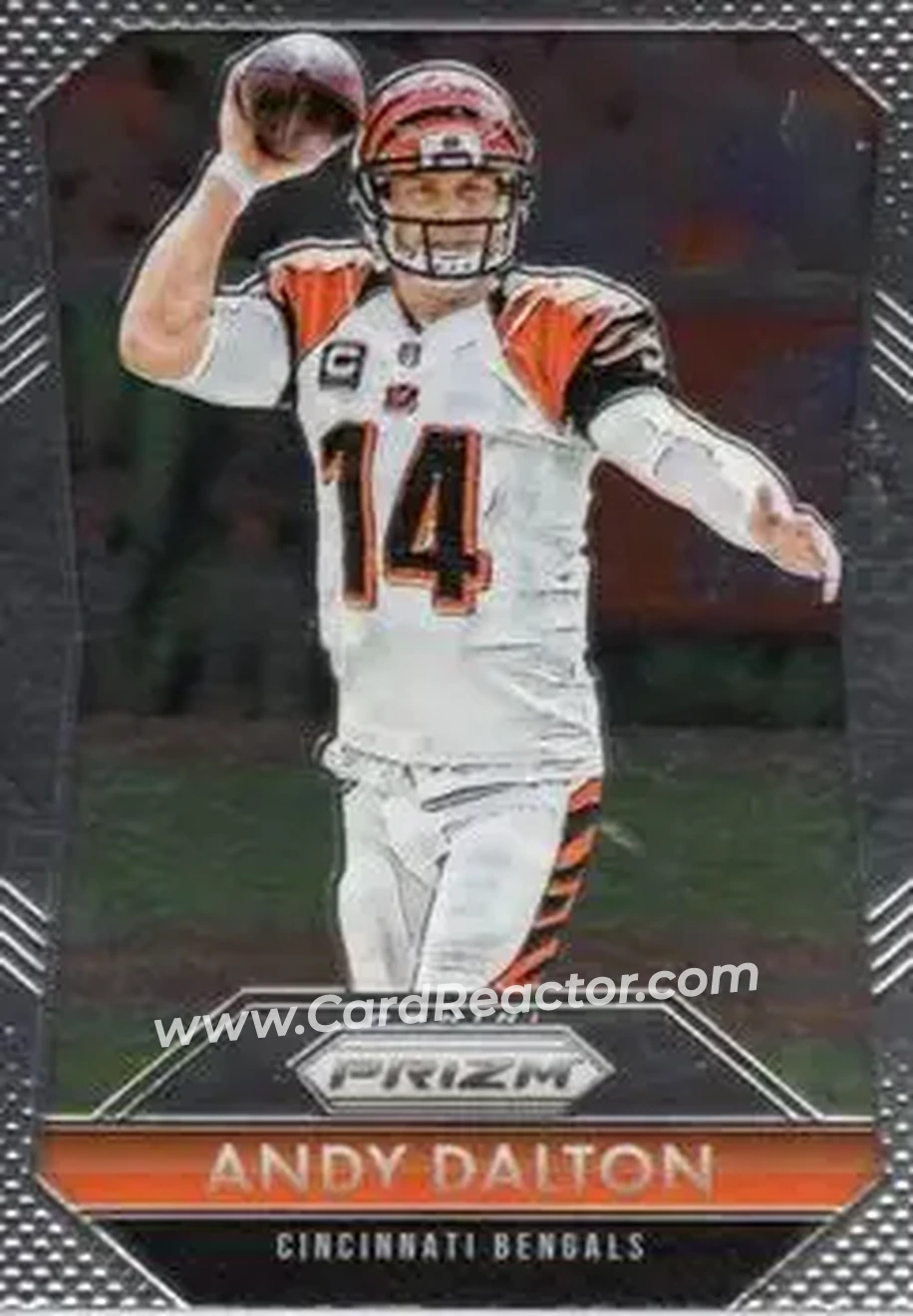 2015 Panini Prizm #14 - Andy Dalton - Cincinnati Bengals - Front