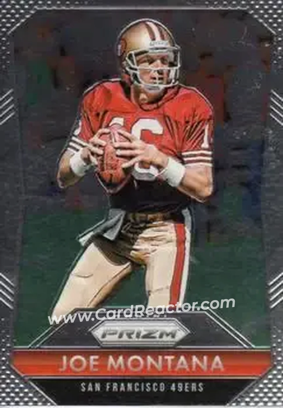 2015 Panini Prizm #16 - Joe Montana - San Francisco 49ers - Front