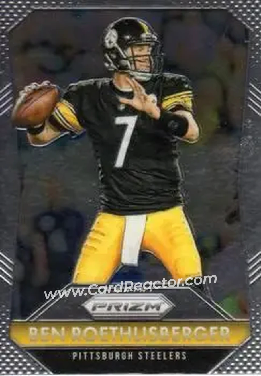 2015 Panini Prizm #19 - Ben Roethlisberger - Pittsburgh Steelers - Front