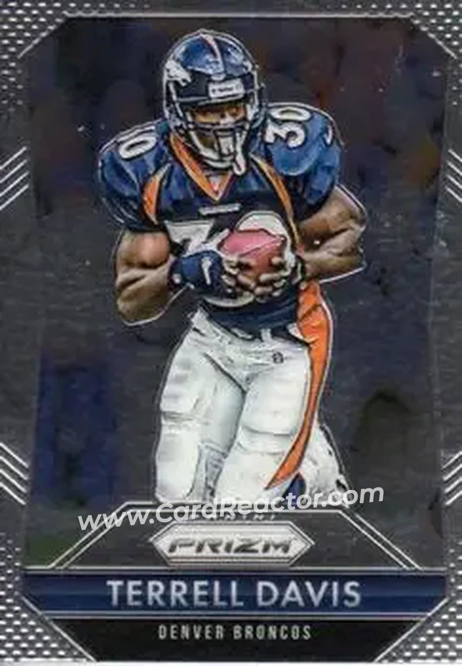 2015 Panini Prizm #30 - Terrell Davis - Denver Broncos - Front 2015 Panini Prizm #30 - Terrell Davis - Denver Broncos - Front