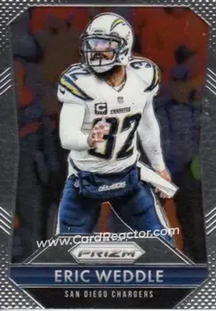 2015 Panini Prizm #32 - Eric Weddle - San Diego Chargers - Front 2015 Panini Prizm #32 - Eric Weddle - San Diego Chargers - Front