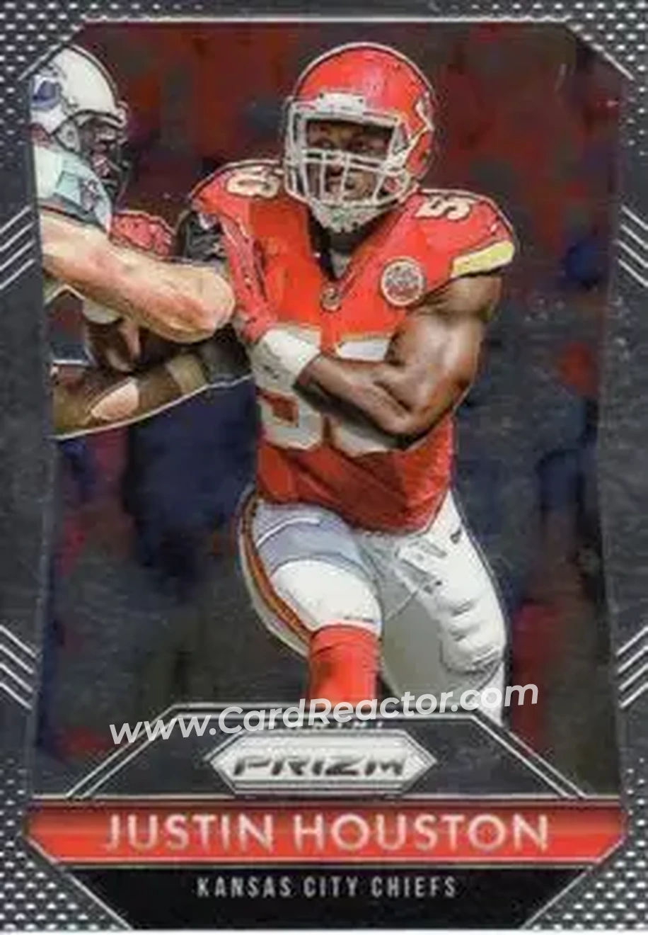 2015 Panini Prizm #48 - Justin Houston - Kansas City Chiefs - Front