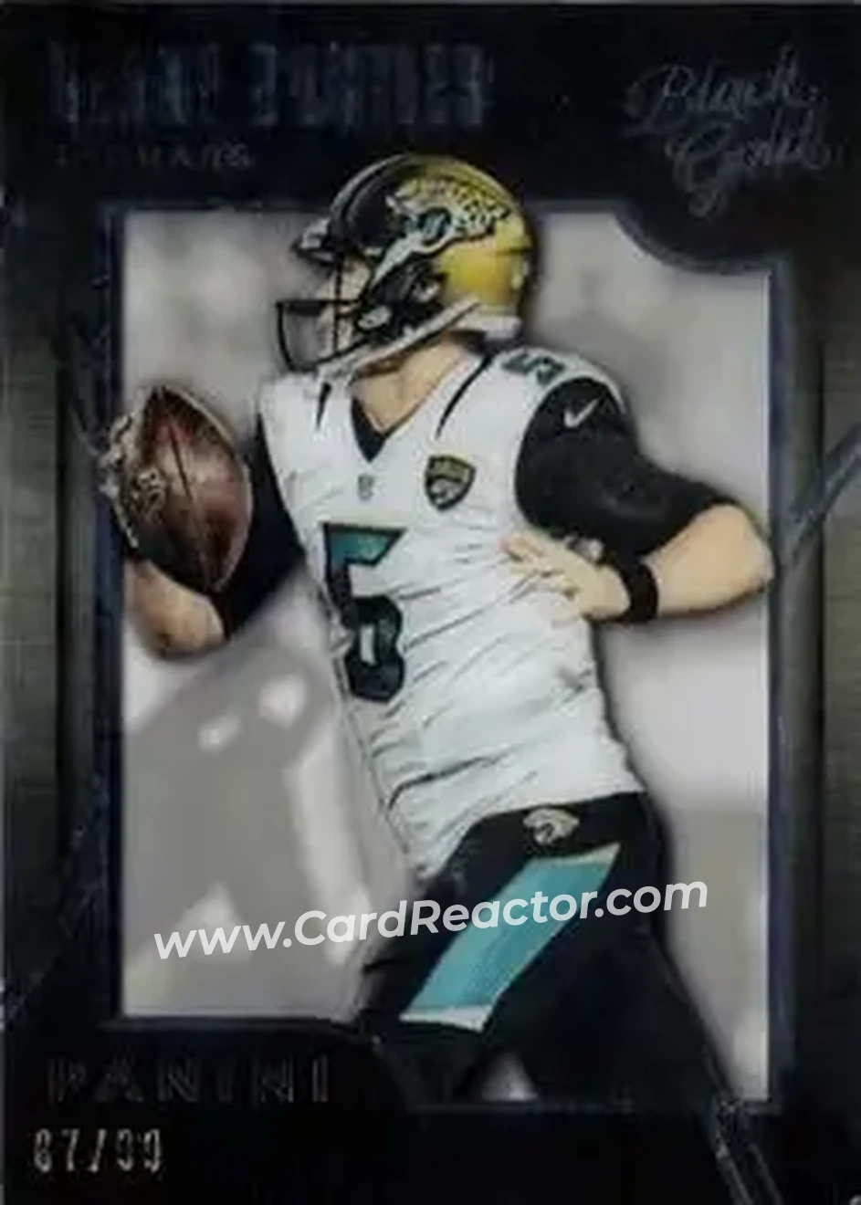 2015 Panini Black Gold - White Gold #1 - Blake Bortles - Jacksonville Jaguars - Front