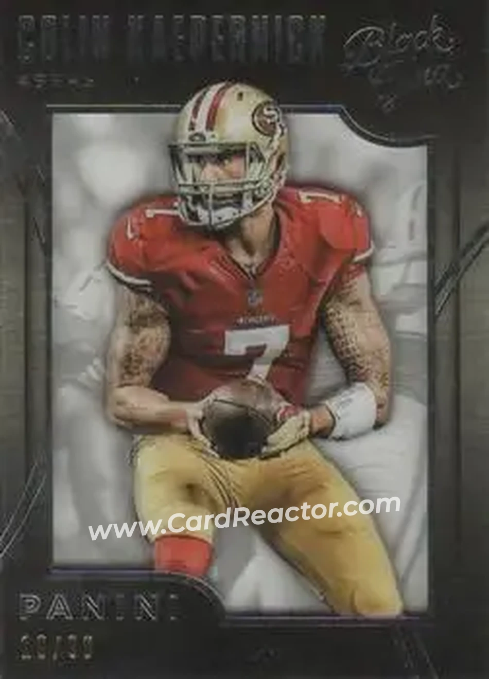 2015 Panini Black Gold - White Gold #7 - Colin Kaepernick - San Francisco 49ers - Front