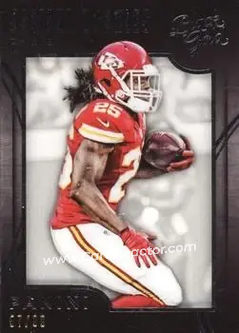 2015 Panini Black Gold - White Gold #15 - Jamaal Charles - Kansas City Chiefs - Front