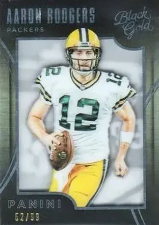 2015 Panini Black Gold - White Gold #44 - Aaron Rodgers - Green Bay Packers