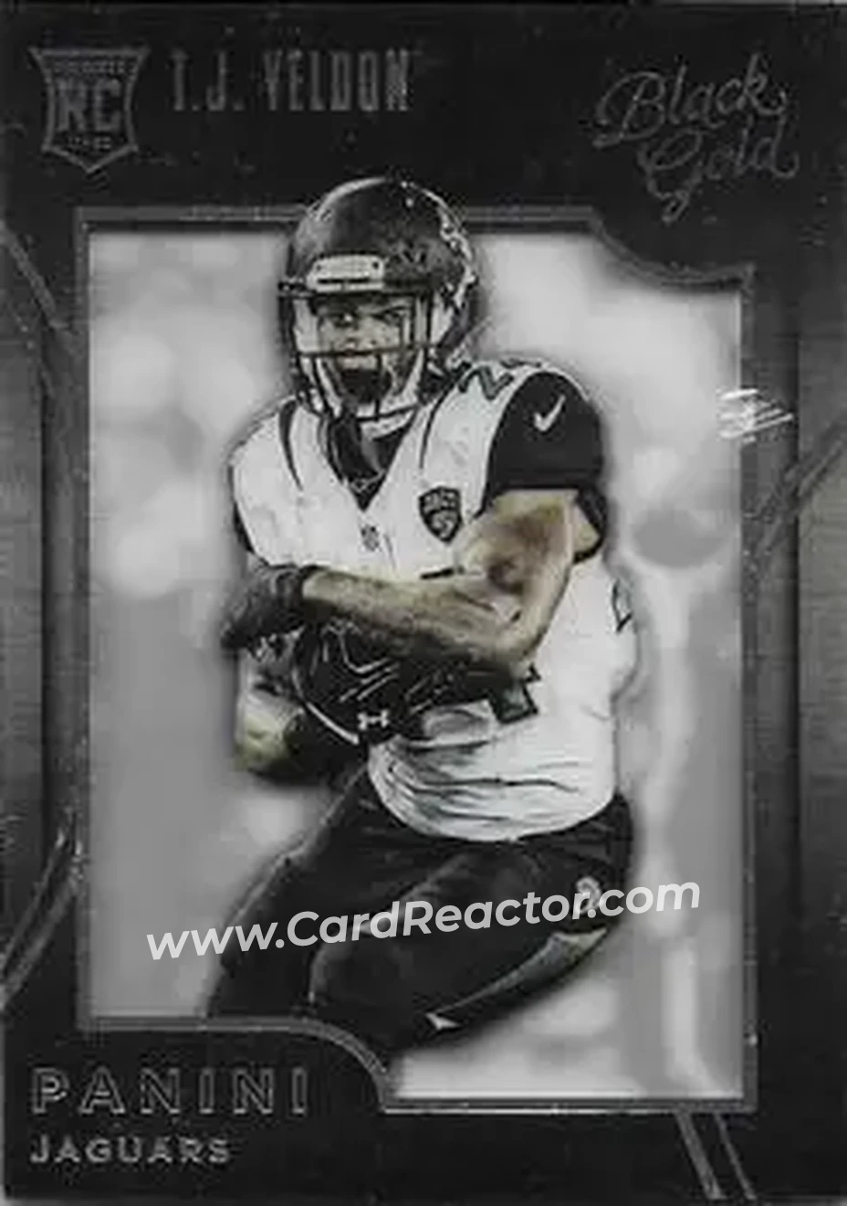 2015 Panini Black Gold - White Gold #98 - T.J. Yeldon - Jacksonville Jaguars - Front 2015 Panini Black Gold - White Gold #98 - T.J. Yeldon - Jacksonville Jaguars - Front