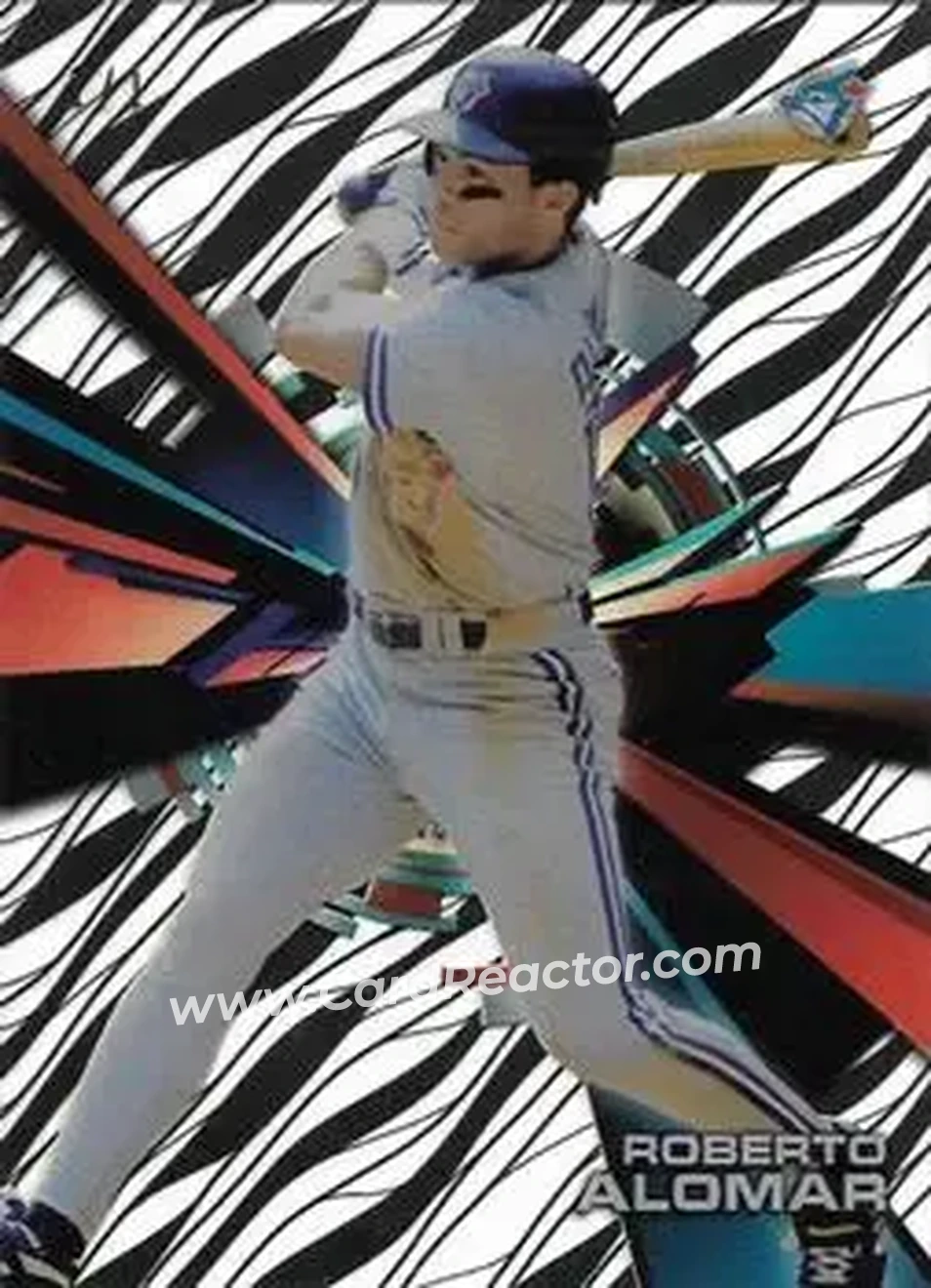 2015 Topps High Tek - Pattern 1A/B Grass/Waves Black Rainbow #HT-RA - Roberto Alomar - Toronto Blue Jays - Front