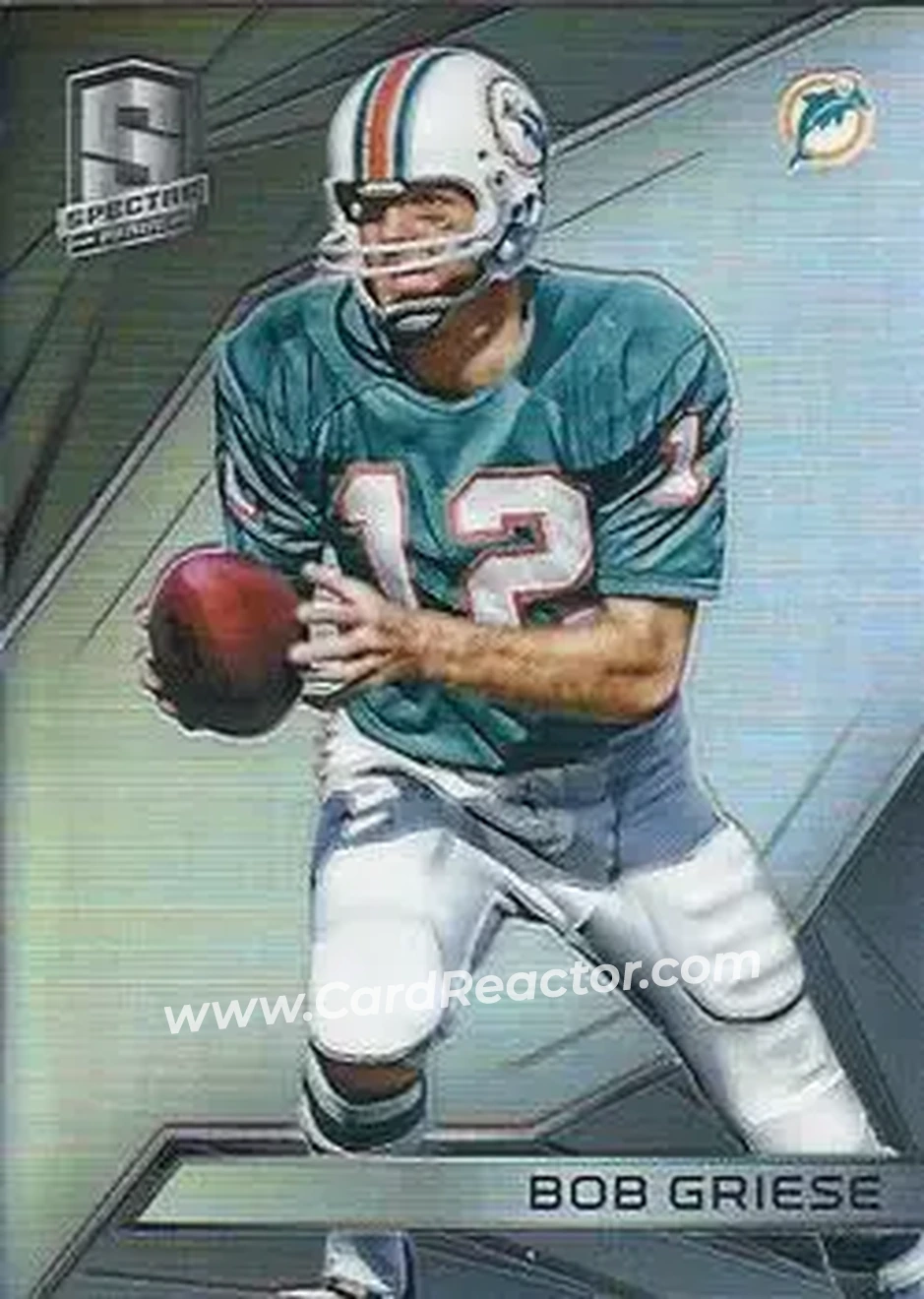 2015 Panini Spectra #17 - Bob Griese - Miami Dolphins - Front 2015 Panini Spectra #17 - Bob Griese - Miami Dolphins - Front