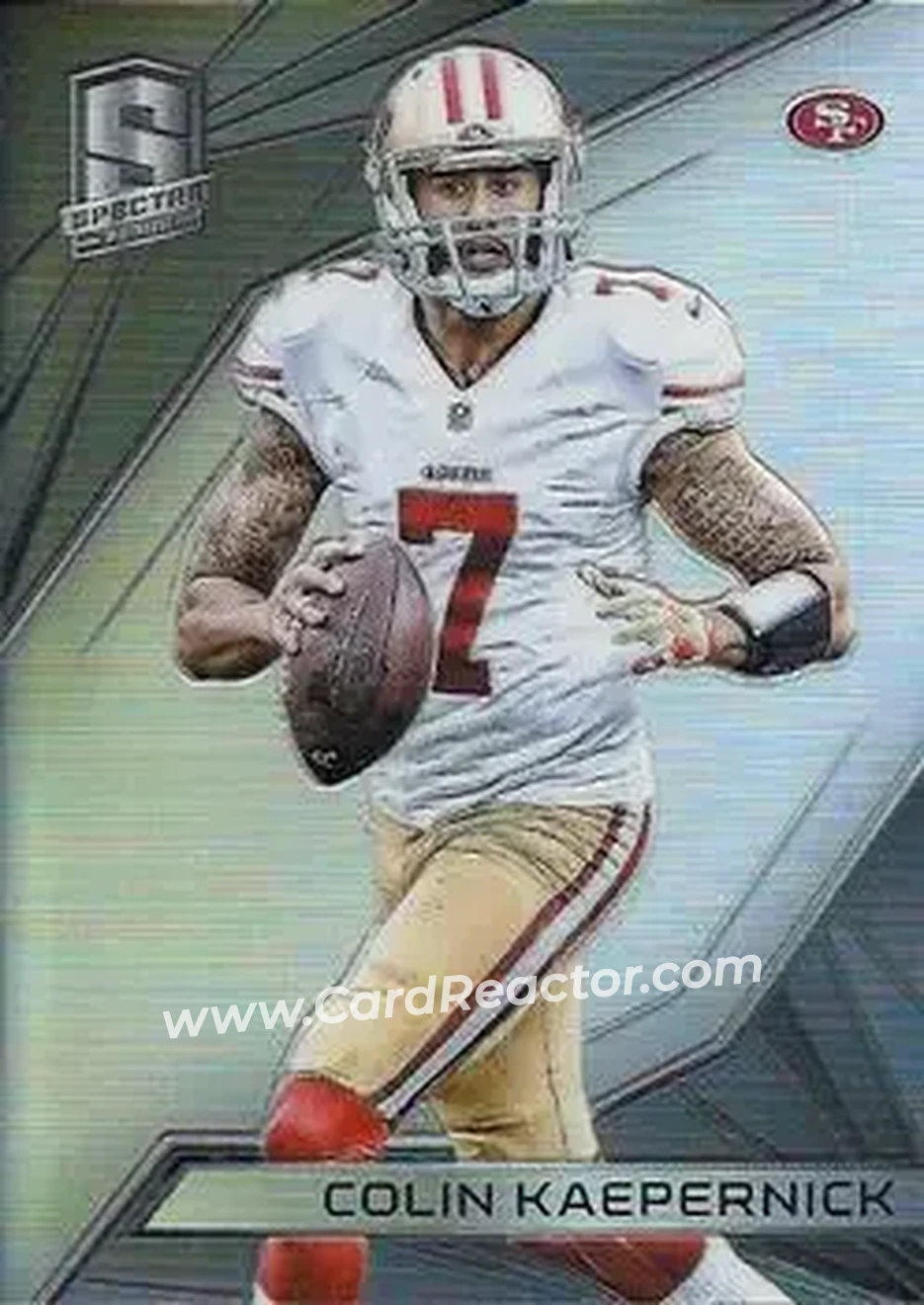 2015 Panini Spectra #25 - Colin Kaepernick - San Francisco 49ers - Front