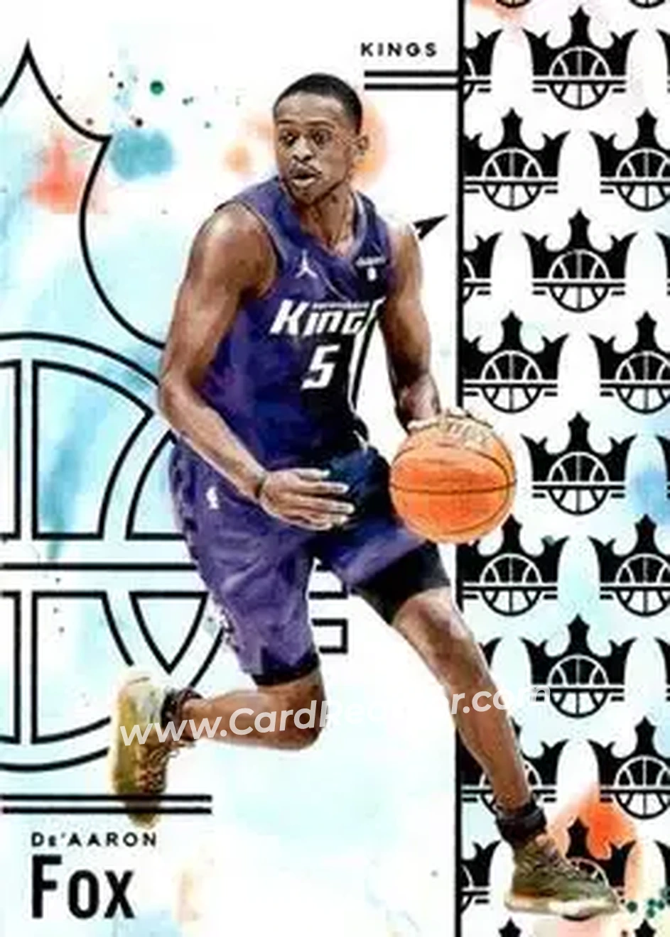 2024-25 Panini Court Kings #62 - De'Aaron Fox - Sacramento Kings - Front