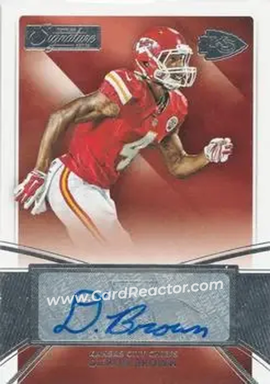 2015 Donruss Signature Series #403 - Da'Ron Brown - Kansas City Chiefs