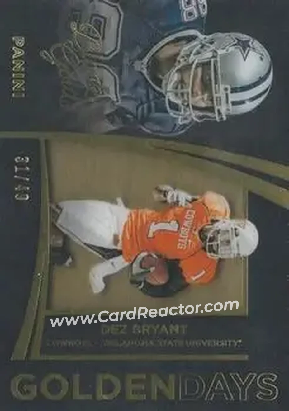 2015 Panini Black Gold - Golden Days Gold Foil #GDA-7 - Dez Bryant - Front