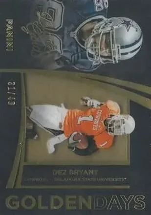 2015 Panini Black Gold - Golden Days Gold Foil #GDA-7 - Dez Bryant