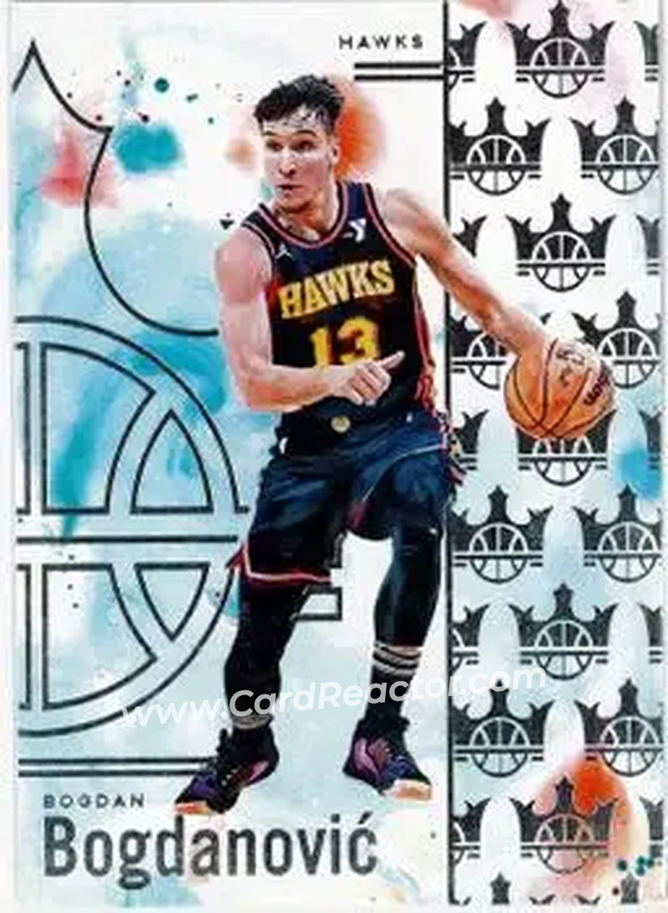 2024-25 Panini Court Kings #66 - Bogdan Bogdanović - Atlanta Hawks - Front 2024-25 Panini Court Kings #66 - Bogdan Bogdanović - Atlanta Hawks - Front