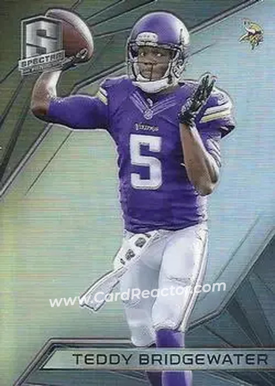 2015 Panini Spectra #106 - Teddy Bridgewater - Minnesota Vikings - Front