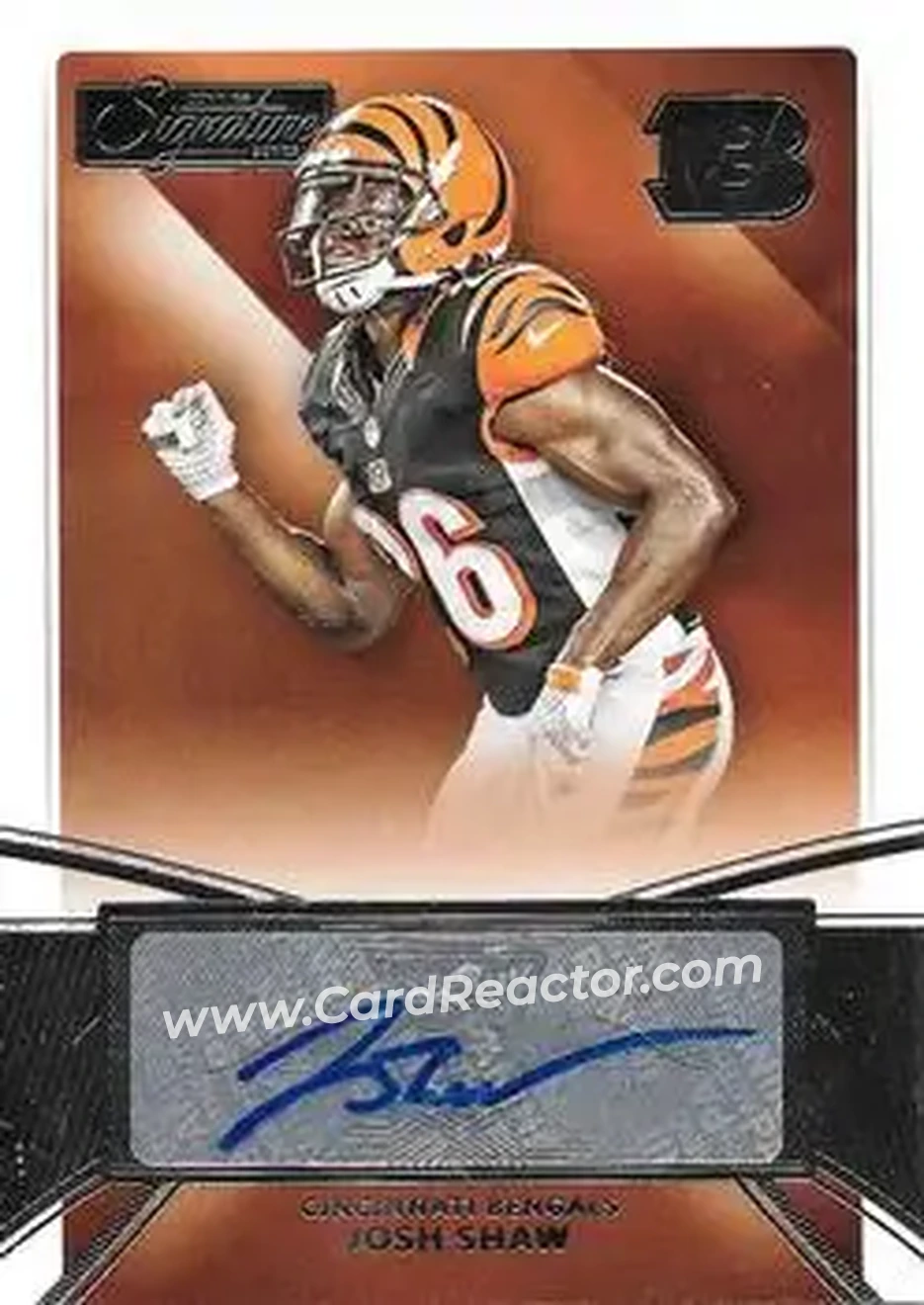 2015 Donruss Signature Series #411 - Josh Shaw - Cincinnati Bengals - Front