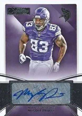 2015 Donruss Signature Series #414 - MyCole Pruitt - Minnesota Vikings