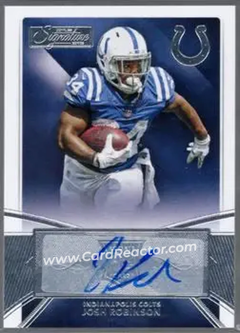 2015 Donruss Signature Series #439 - Josh Robinson - Indianapolis Colts