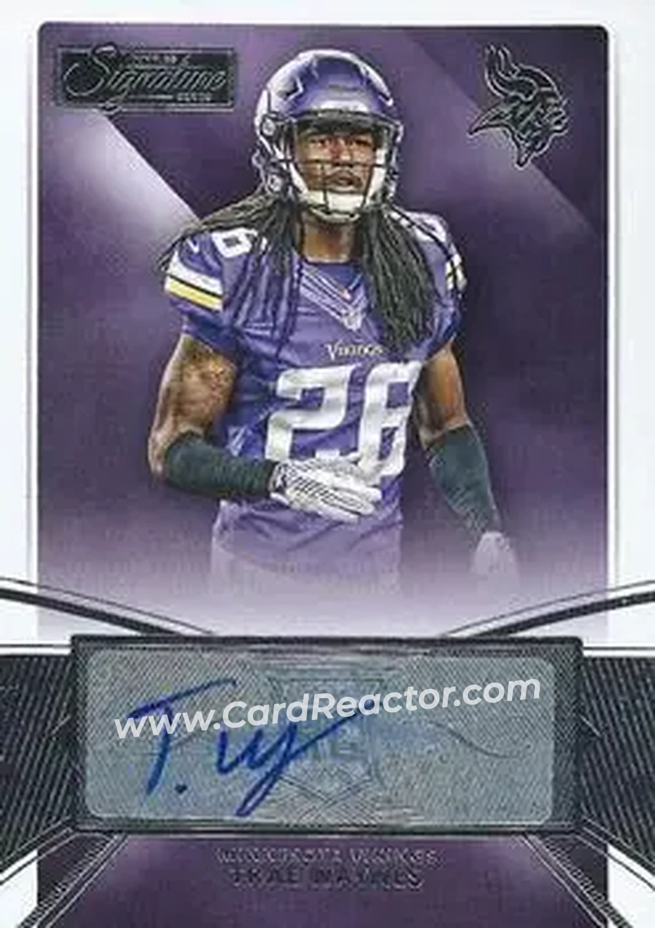 2015 Donruss Signature Series #456 - Trae Waynes - Minnesota Vikings - Front