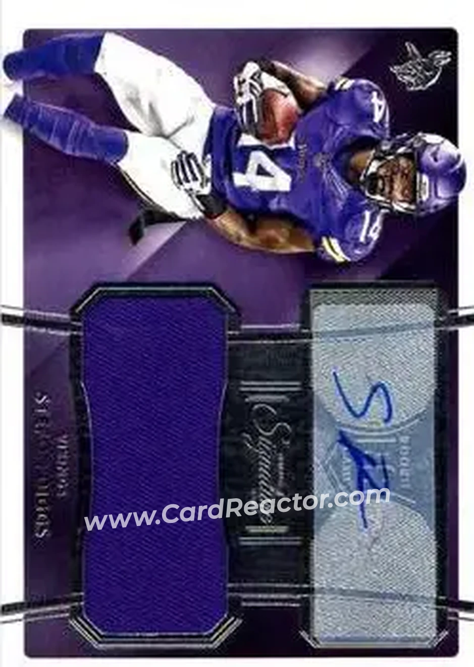 2015 Donruss Signature Series #468 - Stefon Diggs - Minnesota Vikings - Front