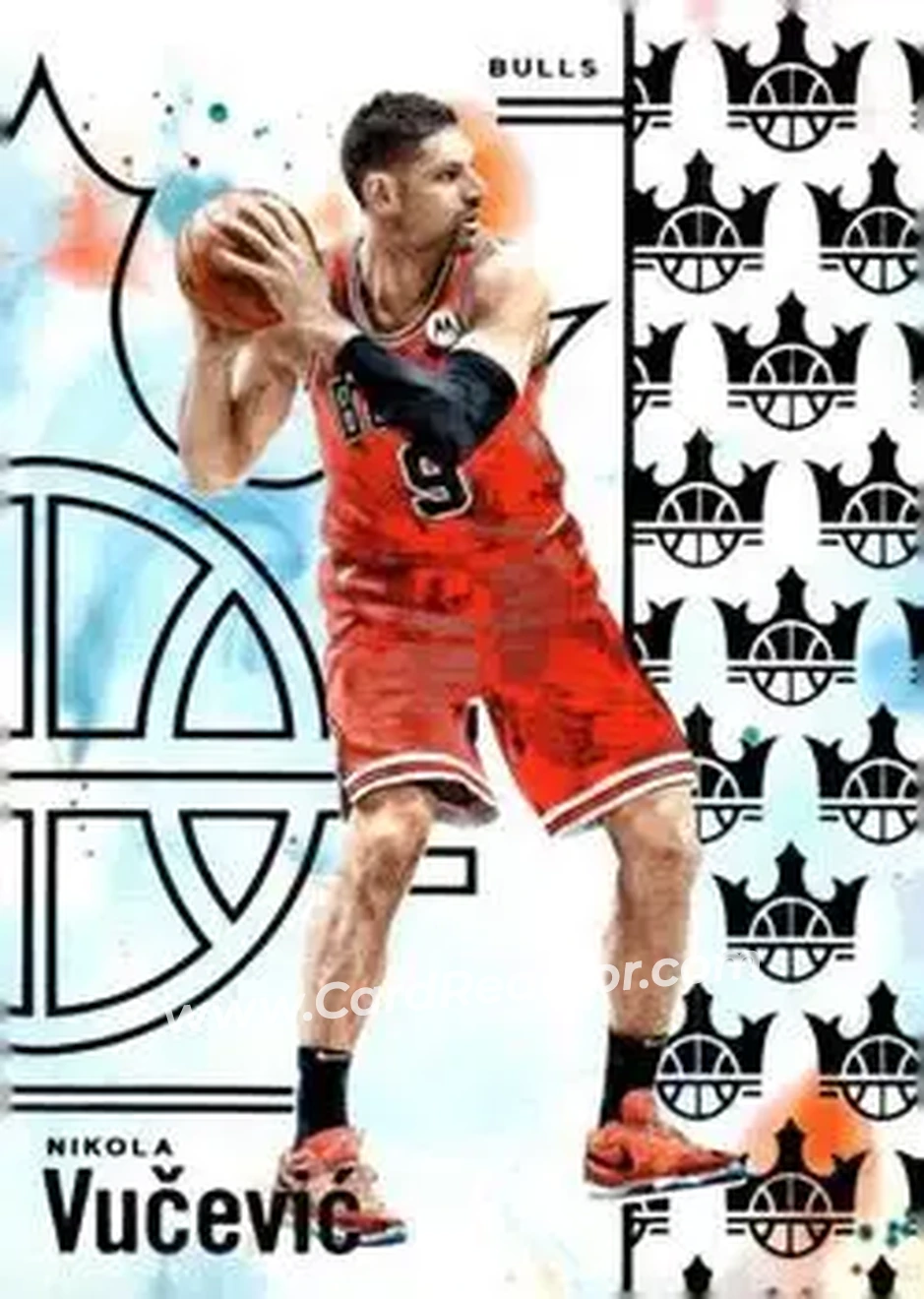 2024-25 Panini Court Kings #70 - Nikola Vučević - Chicago Bulls - Front