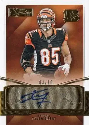 2015 Donruss Signature Series - Gold #140 - Tyler Eifert - Cincinnati Bengals