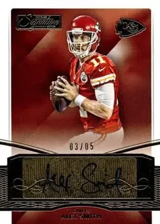 2015 Donruss Signature Series - Gold #199 - Alex Smith - Kansas City Chiefs